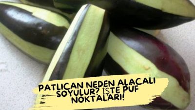 Patlıcan Neden Alacalı Soyulur? İşte Püf Noktaları! Patlıcanın alacalı soyulmasının