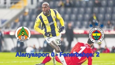 Süper Lig’in 23. haftasında Fenerbahçe, deplasmanda karşılaştığı Alanyaspor’u ilk yarıda