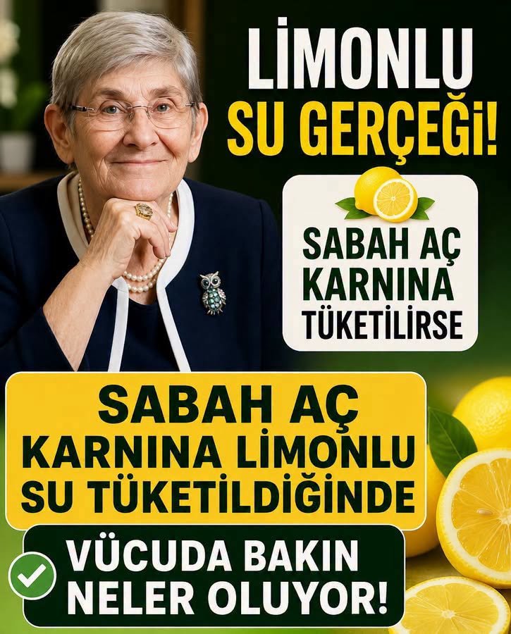 Sabahları aç karna limonlu su içmek son yıllarda oldukça popüler