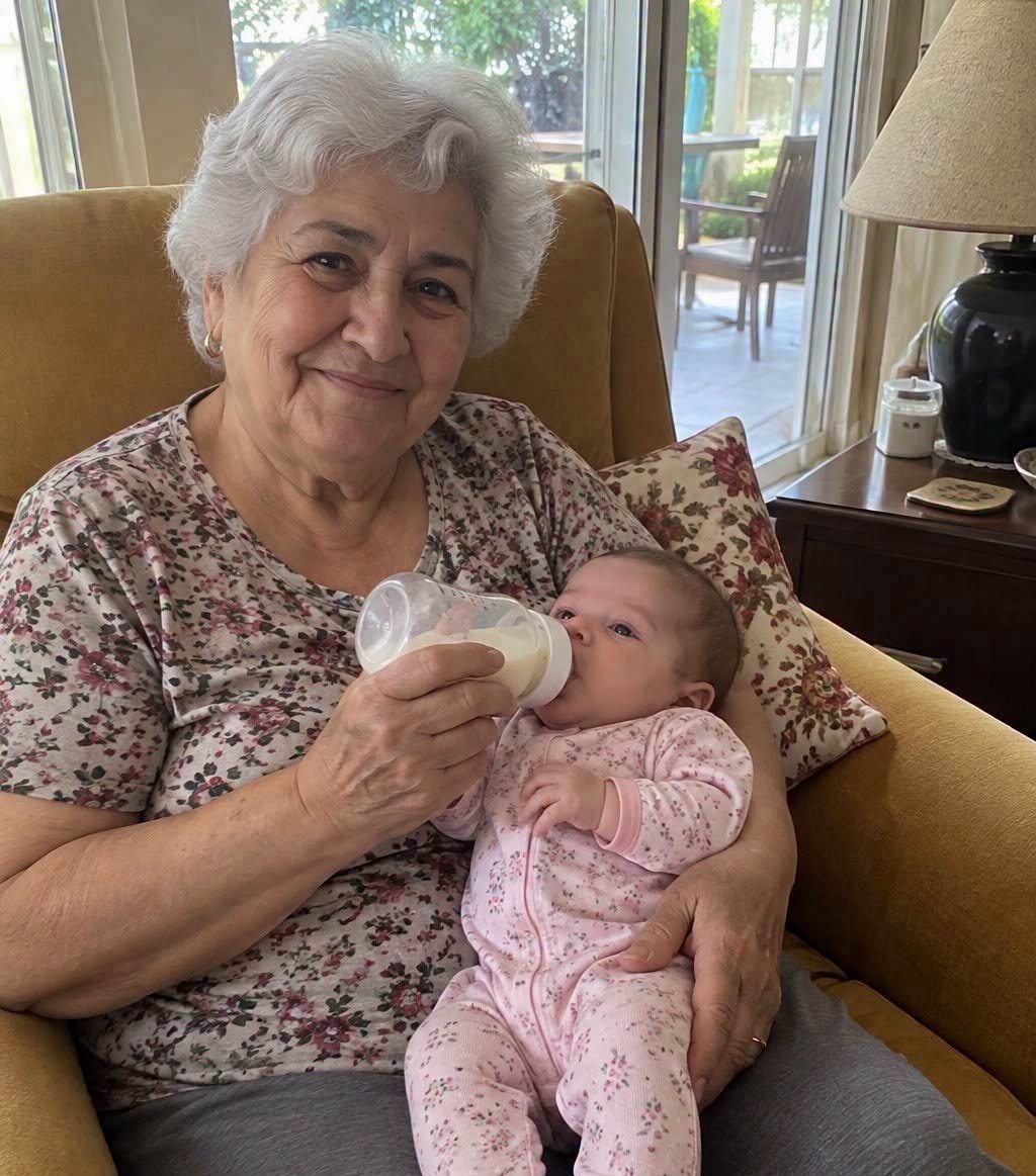 Annem, yeni doğan kızıma bakmamda yardımcı olmak için bir süre